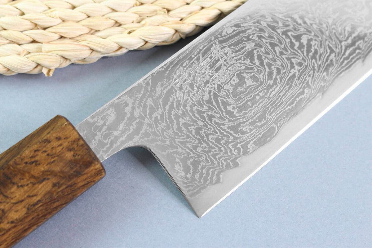 Couteau kiritsuke japonais artisanal 21cm Unagi AUS10