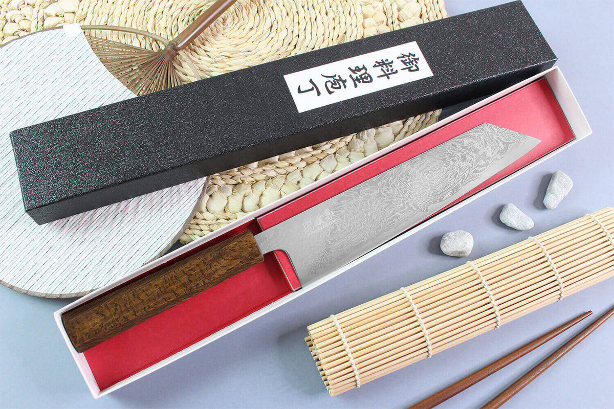 Handcrafted Japanese Kiritsuke Knife 21cm Unagi AUS10