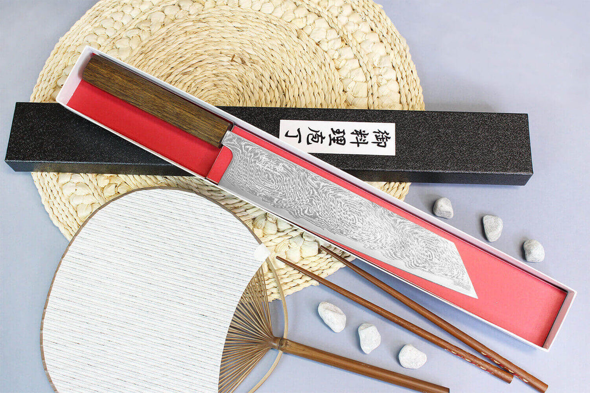 Handcrafted Japanese Kiritsuke Knife 24cm Unagi AUS10