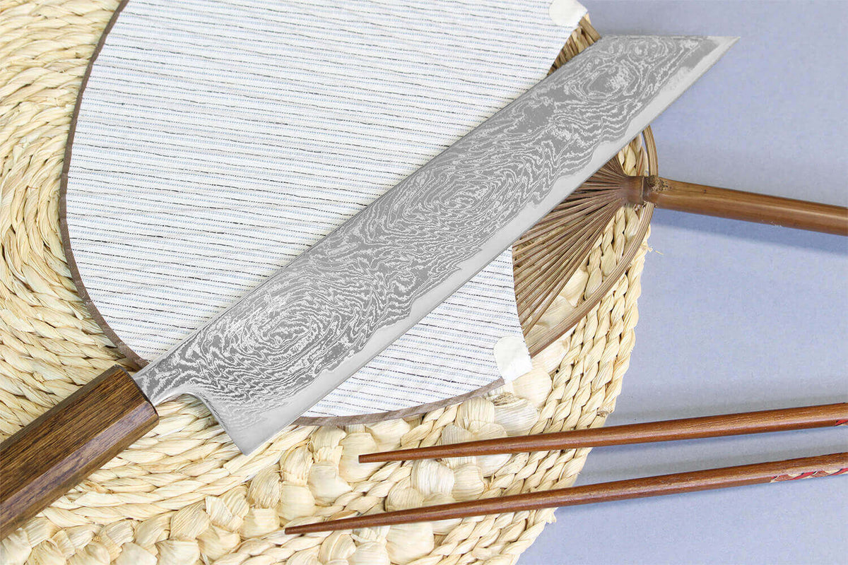 Handcrafted Japanese Kiritsuke Knife 24cm Unagi AUS10