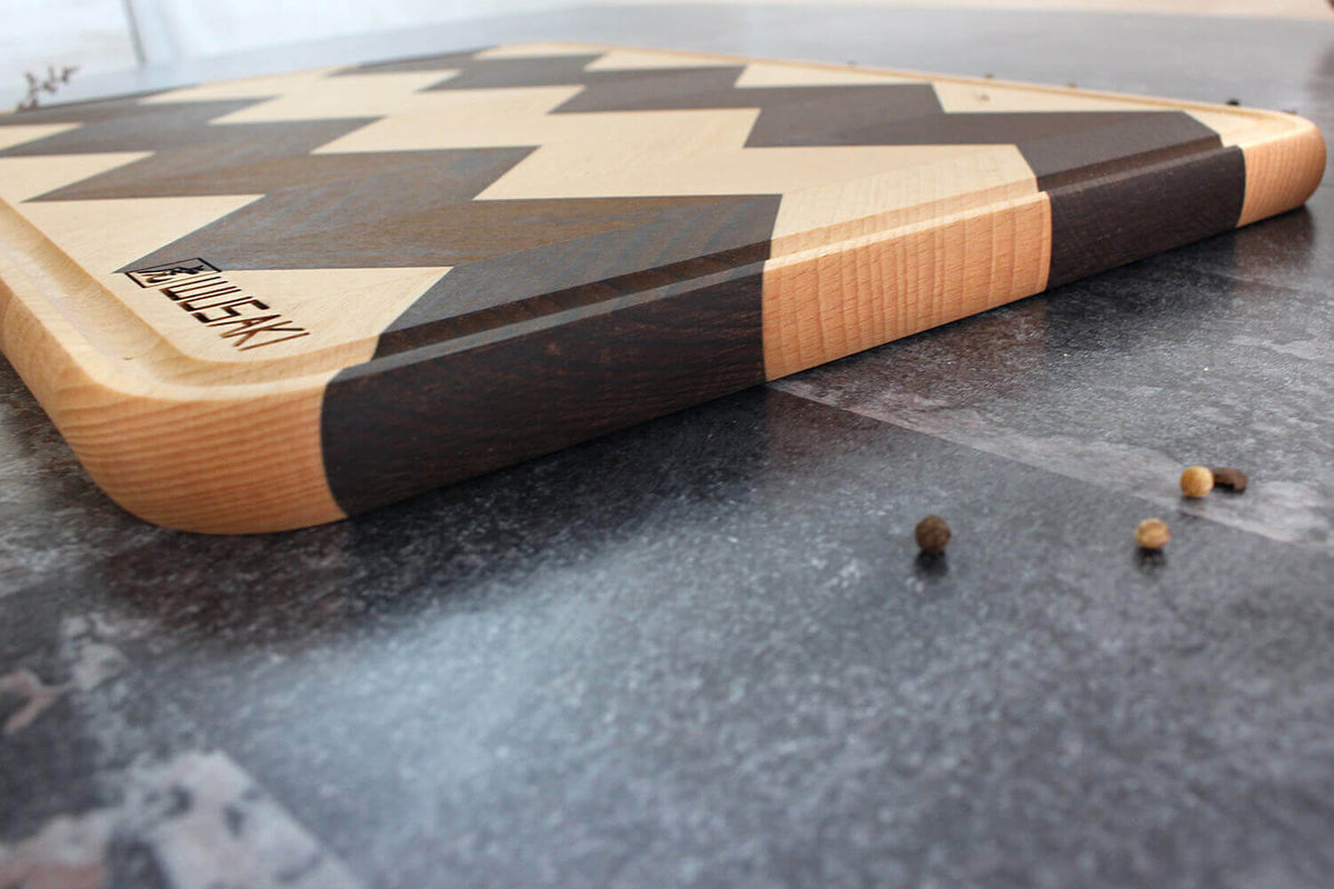 Double-Sided Cutting Board 40x30cm Heat-Treated Beech