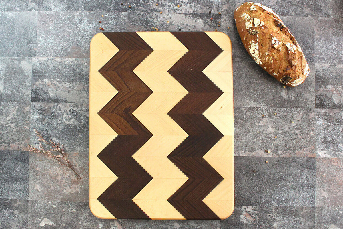 Double-Sided Cutting Board 40x30cm Heat-Treated Beech