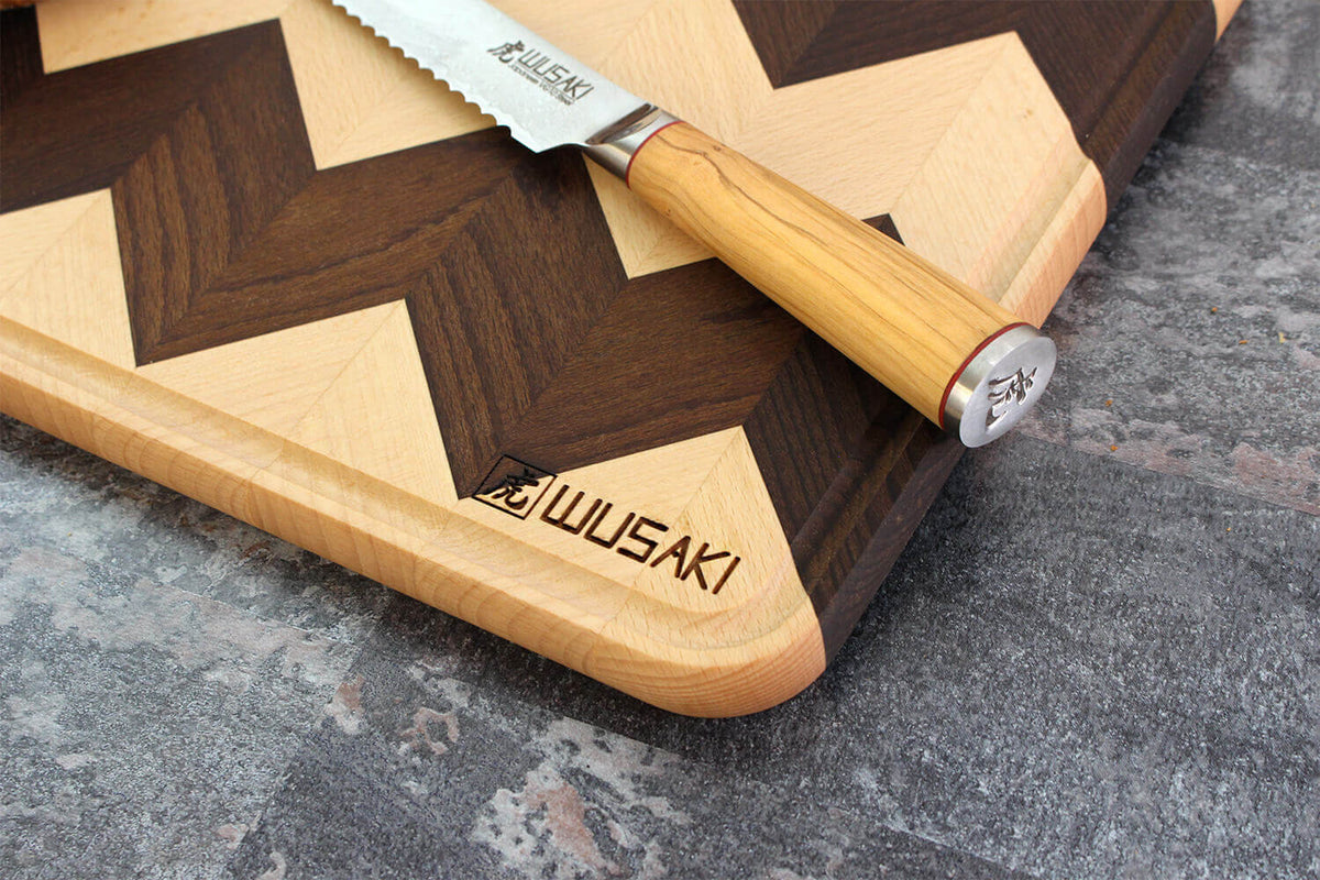 Double-Sided Cutting Board 40x30cm Heat-Treated Beech