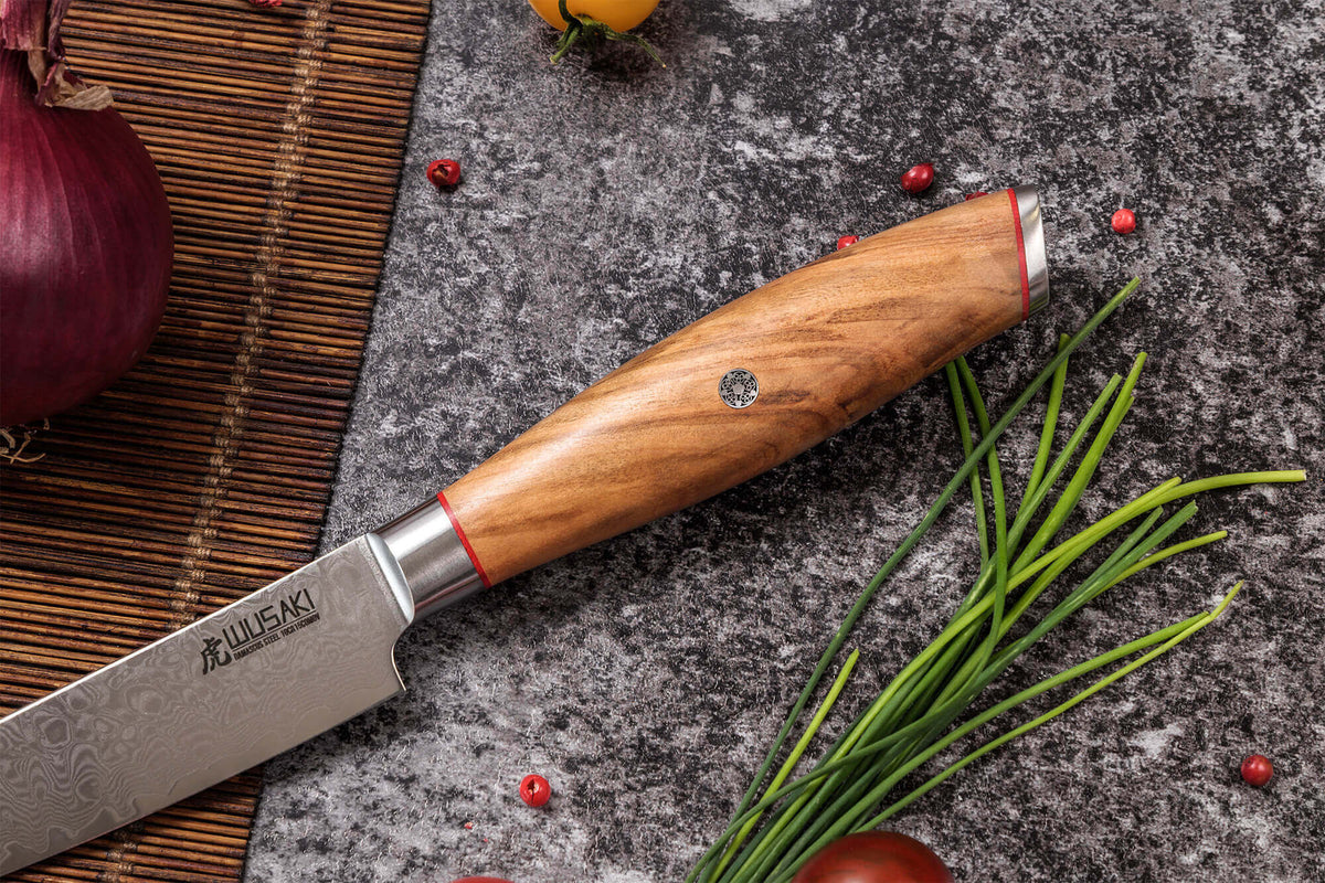 Damascus Knife Wusaki Fujiko 10CR Utility Blade 12cm