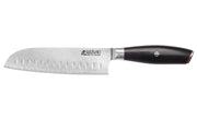 Wusaki Fujiko Black 10CR Santoku Knife San Mai Blade 18cm