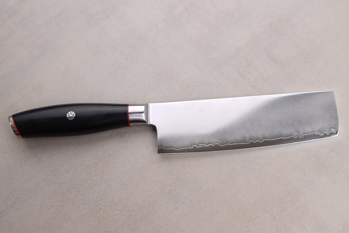 Wusaki Fujiko Black 10CR Nakiri Knife San Mai Blade 17cm