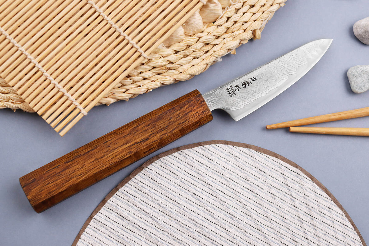 Couteau d'office japonais artisanal Unagi AUS10 8cm