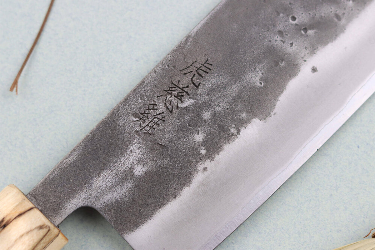 Handcrafted Japanese Nakiri Knife 16.5cm Nakata Maple BS2