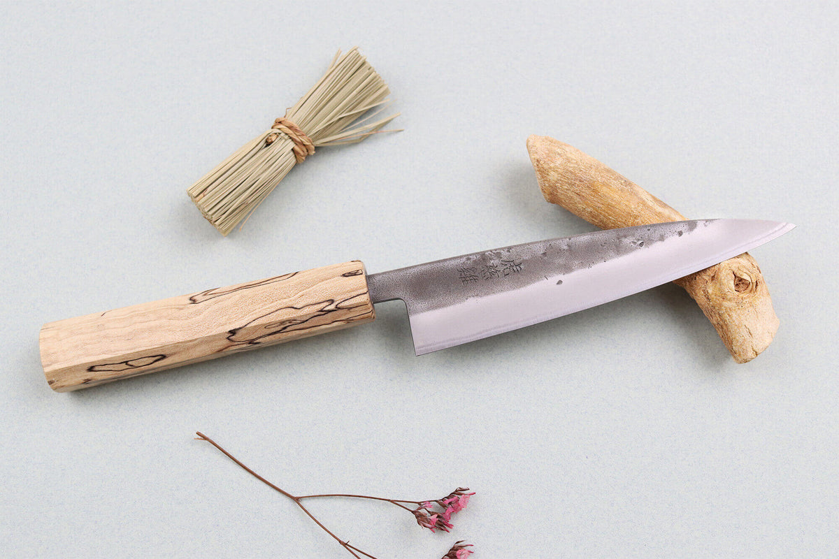 Couteau universel japonais 13,5cm Nakata Érable BS2 artisanal