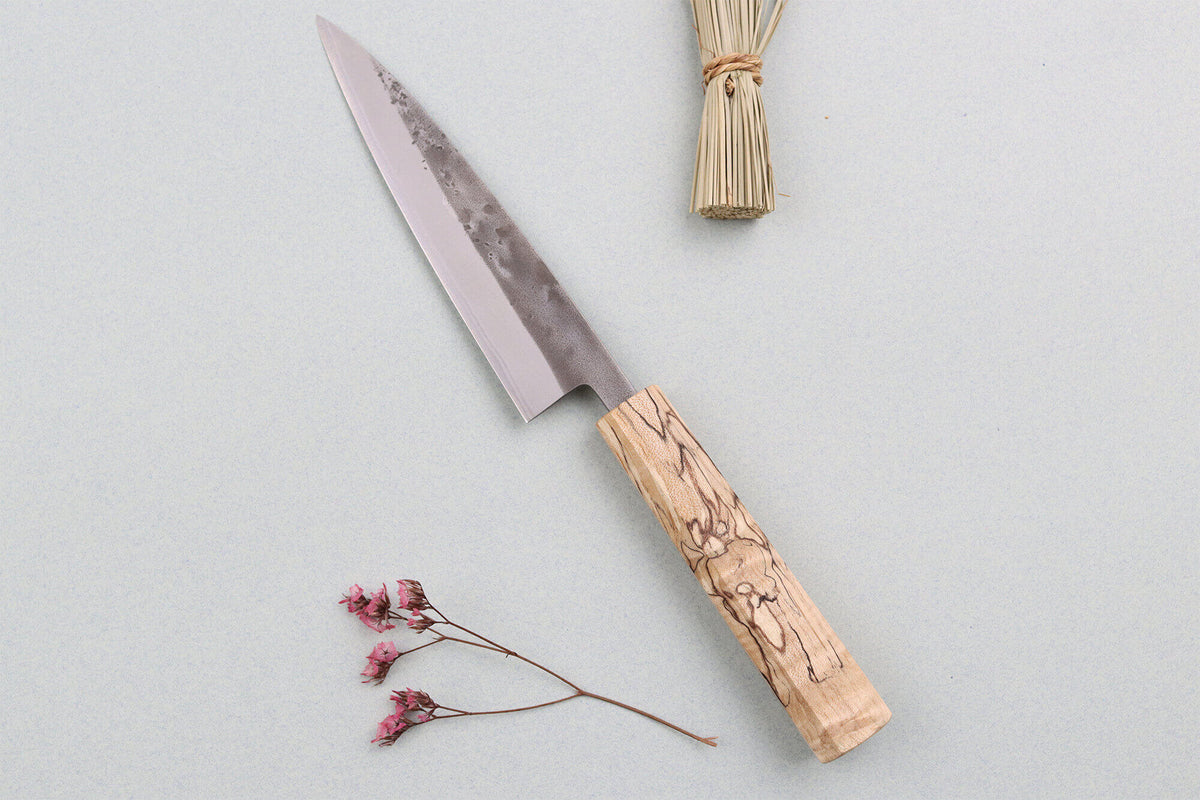 Handcrafted Japanese Utility Knife 13.5cm Nakata Maple BS2