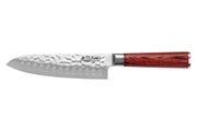 Pakka X50 Santoku Knife with Granton Edge 17cm