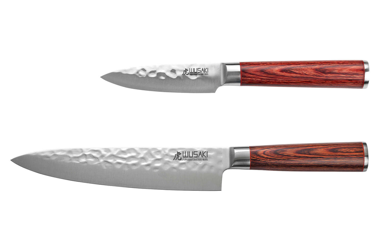 Coffret couteaux Wusaki Pakka X50 1 chef et 1 office