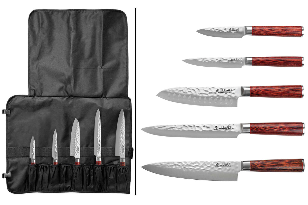 Mallette Wusaki Pakka X50 5 couteaux de cuisine