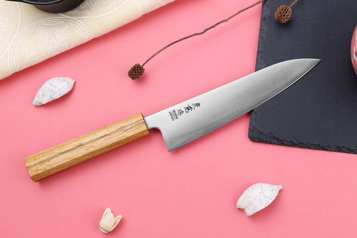 Couteau de chef japonais artisanal Migaki G3 18cm