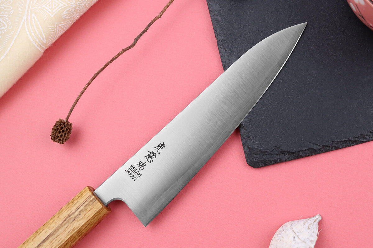 Couteau de chef japonais artisanal Migaki G3 18cm