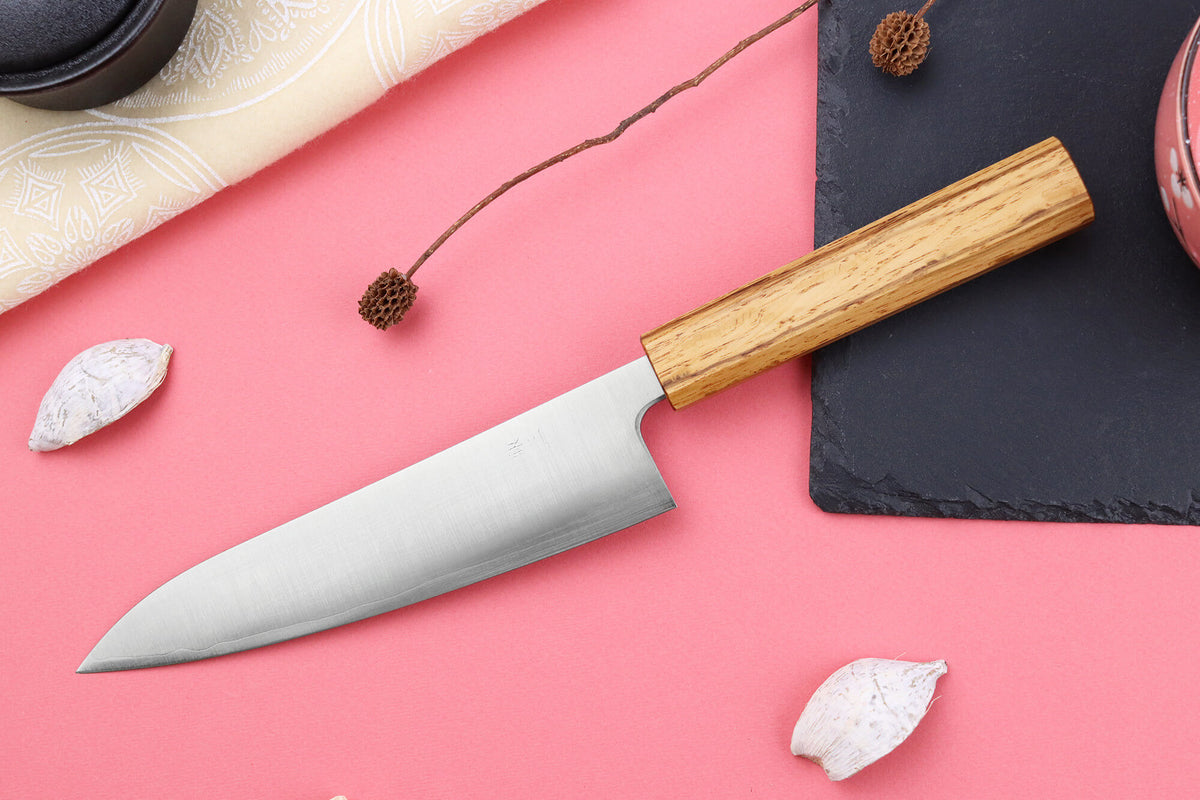 Couteau de chef japonais artisanal Migaki G3 18cm