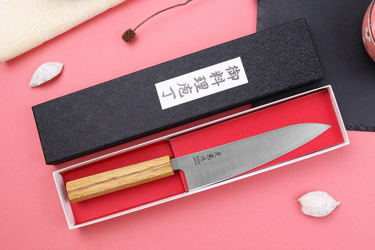 Couteau de chef japonais artisanal Migaki G3 18cm