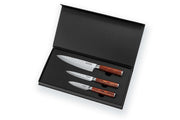 Coffret couteaux Wusaki Pakka X50 1 chef 1 universel et 1 office