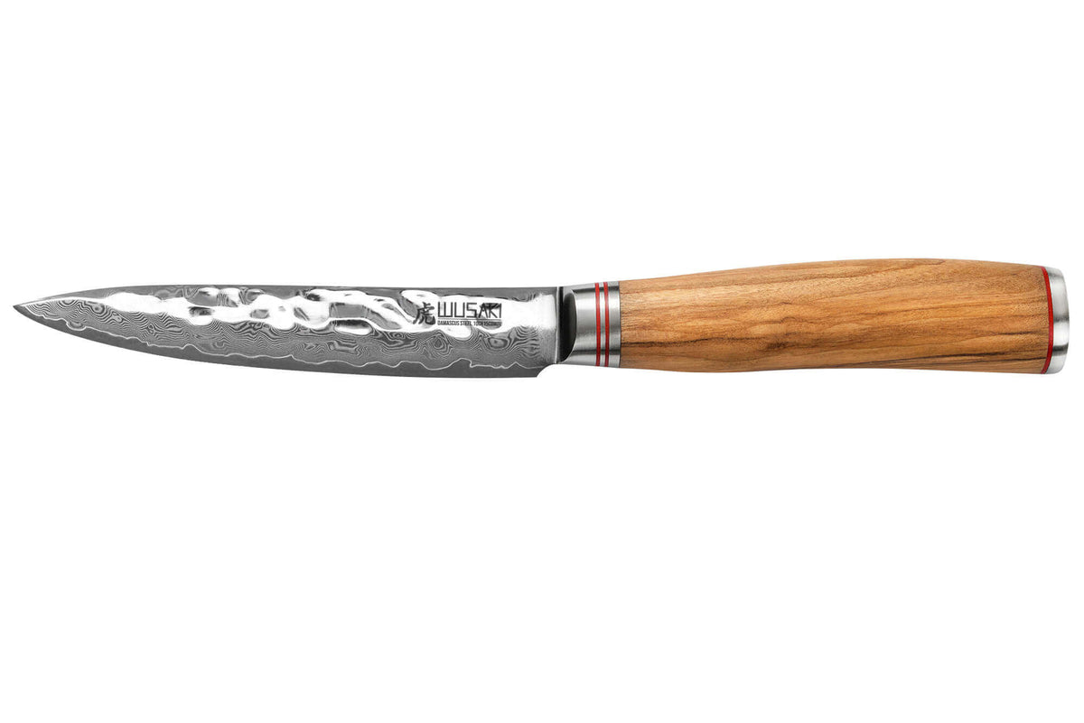 Couteau universel 12cm Damas Olive 10Cr